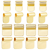 18Pcs 2 Styles Rack Plating Brass Glue-on Flat Pad Bails KK-AR0001-80B-1
