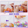 100Pcs 4 Colors Silicone Pastry Bag Tie Rings AJEW-CN0001-70-6