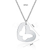 Non-Tarnish 304 Stainless Steel Pendant Necklaces FZ5872-2-4