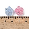 Transparent Crackle Acrylic Beads X-OACR-B031-21-4