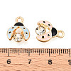 Alloy Enamel Charms ENAM-N064-07KCG-3