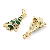 Christmas Theme Rack Plating Brass Pendants KK-M280-11E-G-2