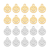 20Pcs 2 Colors 304 Stainless Steel Pendants FIND-DC0004-97-8