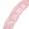 Natural Rose Quartz Gemstone Stretch Bracelets BJEW-F406-B04-3