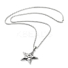 Tibetan Style Alloy Pendant Necklaces LS-NJEW-P284-05AS-2
