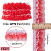 10M Polyester Flower Lace Ribbon with Paillettes OCOR-GF0003-34A-2