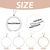 2 Sets 2 Colors 304 Stainless Steel Satellite Chain Bracelet Slider Making MAK-TA0001-22-3