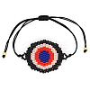 Friendship Eye Loom Pattern Seed Beads Bracelets for Women BJEW-Z013-18B-2