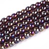 Electroplate Transparent Glass Beads Strands LS-GLAA-T032-T4mm-AB19-1