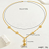 Luxurious Brass Flower Lantern Pendant Necklaces for Bride Wedding Party Gift OK1788-1