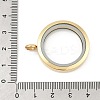304 Stainless Steel Floating Locket Pendants STAS-E443-41G-02-3