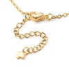 304 Stainless Steel Moon & Star Link Chains Necklace NJEW-JN03592-8