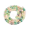 Electroplate Glass Beads Strands GLAA-T023-C16-03-2