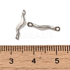 Non-Tarnish 304 Stainless Steel Links Connector Charms STAS-Q323-08P-3