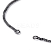 Brass Box Chains Slider Bracelet Makings KK-E068-VD013-4-2