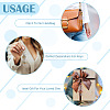14Pcs 7 Colors Alloy & Glass Seed Keychain KEYC-TAC00052-7