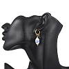 Oval 316 & 202 Stainless Steel Hoop Earrings EJEW-JE06734-02-2