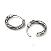 316 Surgical Stainless Steel Hoop Earrings EJEW-D096-09O-AS-2