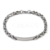 Tarnish Resistant 201 Stainless Steel ID Bracelets BJEW-F331-08P-1