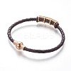 Leather Cord Bracelets BJEW-P247-A-4