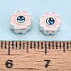 925 Sterling Silver Enamel Beads STER-T008-36C-4