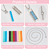 2Pcs 2 Styles Anti-Tarnish Stainless Steel Mini Hollow Column Perfume Bottle Necklaces NJEW-DR0001-02B-3