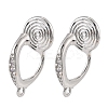 Brass Clip-on Earring Findings LS-KK-K371-27A-P-1