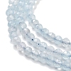 Natural Aquamarine Beads Strands G-L587-A02-03-4