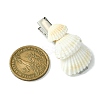 Sea Shell with Iron Alligator Hair Clips PHAR-JH00104-01-3