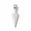 Non-Tarnish 304 Stainless Steel Big Pendants STAS-G289-03P-2