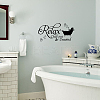 Rectangle with Word PVC Wall Stickers DIY-WH0228-131-4