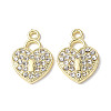 Rack Plating Alloy Rhinestone Pendants PALLOY-M203-09LG-2