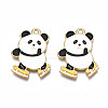 Rack Plating Alloy Enamel Pendants LS-ENAM-N055-043-2