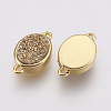 Druzy Resin Links connectors G-F564B-05G-2