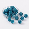 Polymer Clay Rhinestone Beads RB-H258-HD8mm-229-1