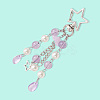 4Pcs Acrylic & ABS Plastic Pearl Jellyfish Pendant Decorations KEYC-SP0001-32C-6