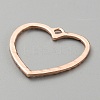 Alloy Open Back Bezel Pendants FIND-TAC0017-41B-RG-2