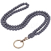 1Pc Silicone ID Card Neck Strap Card Holder NJEW-SW00027-03-1
