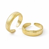 Ion Plating(IP) 304 Stainless Steel Cuff Ring for Women RJEW-C060-16G-4