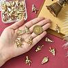 30Pcs 5 Styles Alloy Rhinestone Pendants FIND-CJ0002-42-4