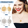 8Pcs 2 Colors Rack Plating Brass Charms KK-BC0010-38-2