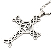 Non-Tarnish 201 Stainless Steel Pendant Necklaces NJEW-H030-05P-1