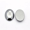 Oval Non-Magnetic Synthetic Hematite Cabochons LS-G-P061-05-18mm-1