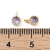 Brass Pave Cubic Zirconia Pendants KK-H204-03KCG-03-3