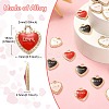 40Pcs 4 Colors Alloy Enamel Pendants ENAM-CJ0003-65-2