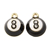 Alloy Rhinestone Pendants AL-CBA7256-02G-1