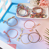 24Pcs 12 Colors Bohemian Braided Polyester Cord Bracelet Making MAK-TA0001-34-6