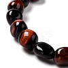 Natural Tiger Eye Beaded Stretch Bracelets BJEW-F414-02B-05-3