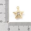 Brass Micro Pave Cubic Zirconia Pendants KK-D283-14G-3