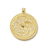 Rack Plating Brass with Cubic Zirconia Pendants KK-Z086-60G-1